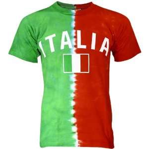   Italy International Flag Tie Dye T shirt