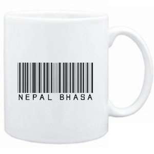  Mug White  Nepal Bhasa BARCODE  Languages Sports 