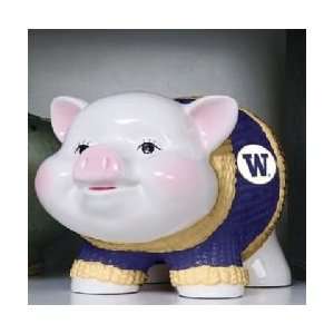  Washington Huskies Memory Company Piggy Bank NCAA College 