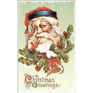    Christmas Santa Claus Metal Tin Sign Nose Nostalgic