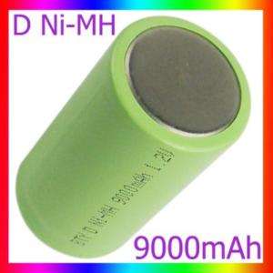 New D Type 1.2V 9000mAh Ni MH Rechargeable Battery 8779  
