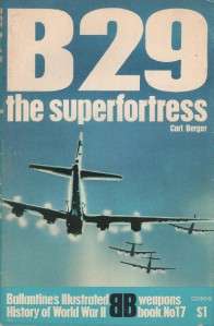 B29 THE SUPERFORTRESS BALLANTINE WAR BOOK FN  