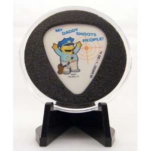  The Simpsons My Daddy Shoots People Guitar Pick Display 