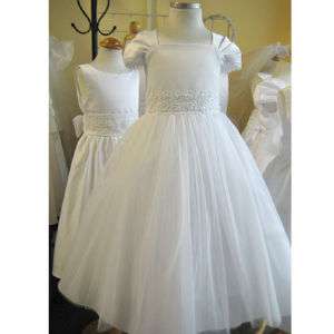 Communion / Flowergirl Beautiful White Color Girl Dress  