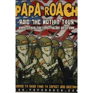  Papa Roach   Raid the Nation Tour   Poster 19x25 