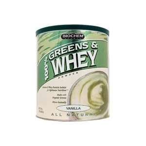  Biochem 100% Greens and Whey Protein Powder, Vanilla, 22.7 