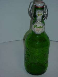 GROLSCH Beer Bottle Gr Glass Metal & Porcelain Bail NR  