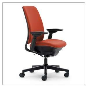   Amia(R) Work Chair, color  Tomato; base  Black
