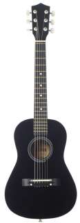   Inch 1/2 Size Steel String Acoustic Guitar   Black 717070230038  