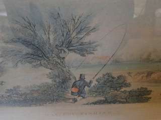 antique print “may, fly fishing” by s. knights sweetings alley 