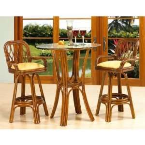    3pcs633 Coco Cay Bistro 2 Bar Stool with Arms and Ta