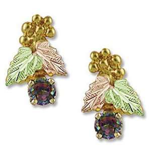   Black Hills Gold Mystic Fire Topaz Earrings   ER918 Jewelry