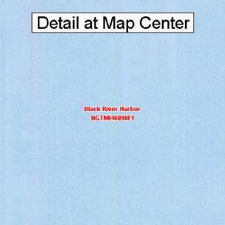 USGS Topographic Quadrangle Map   Black River Harbor, Michigan (Folded 