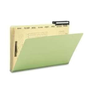   Folder w/Dividers & Metal Tab, Lgl, Green, 10/Box