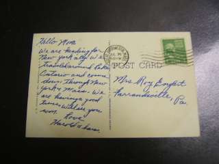 Postcard Tanglewood Gardens Lenox Mass. Used 1951  