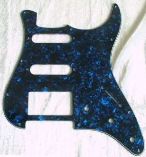 Economy Blue Pearloid Pickguard SSH for Strat Guitar  