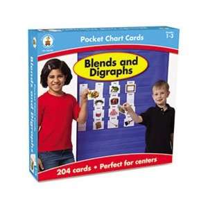  Blends and Digraphs Cards for Pocket Chart, 4 x 2 3/4, 204 