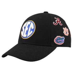  Top of the World SEC Black Conference All Over Hat Sports 