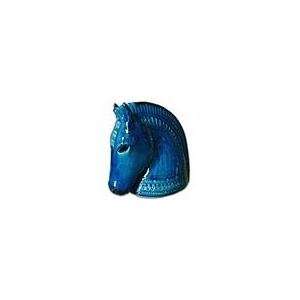  rimini blue horse head (154) by bitossi of italy 