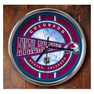 Colorado Avalanche NHL Chrome Wall Clock Sports 
