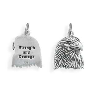 Genuine Elegante (TM) .925 Sterling Silver Eagle Strength and Courage 