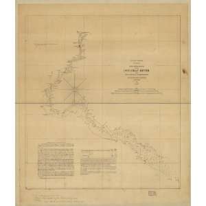Civil War Map A reconnaissance of the Potomac River from Point Lookout 