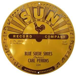  Carl Perkins Blue Suede Shoes Sign