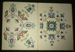    Embroidery Pattern Kaszuby folk art ethnic textile design Poland art