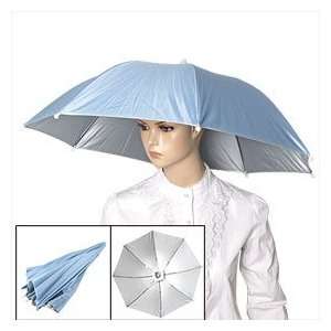   Head Band 17 Long Handfree Baby Blue Umbrella Hat