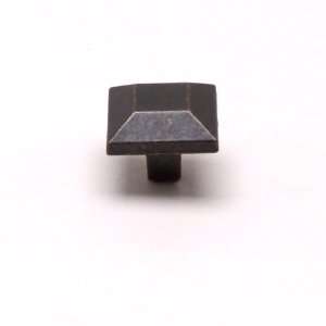    Berenson BER 9878 1RB P Rustic Brass Square Knobs