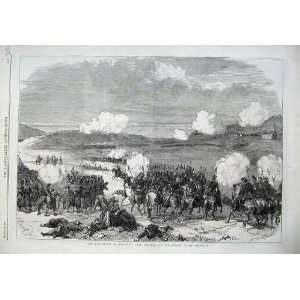  1866 War Battle Blumenau Presburg Army Soldiers Hills 
