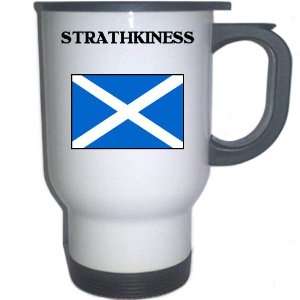  Scotland   STRATHKINESS White Stainless Steel Mug 
