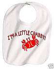 LITTLE CRABBY Funny Custom Baby Bib grumpy crab
