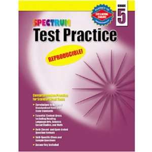   Pack CARSON DELLOSA SPECTRUM TEST PRACTICE GR 5 