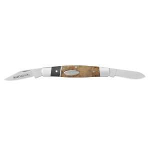  Winchester 22 41781 Burl Wood 2 Blade Stockman Knife, Fine 