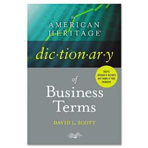   Heritage Dictionary Of Business Terms Hardcover 608 Pages Electronics