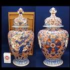 BIG Japanese SATSUMA Samurai Ikebana Vase Porcelain Jar items in Zen 