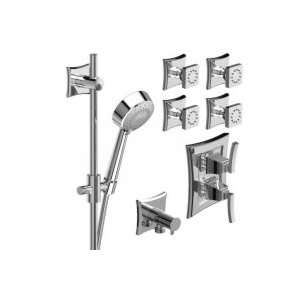   Balance System with Hand Shower Rail and 4 Body Jets KIT 242EFLPN