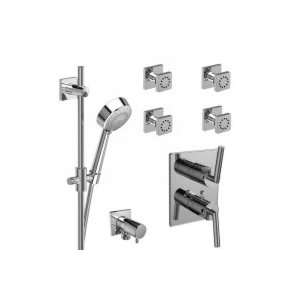   Balance System with Hand Shower Rail and 4 Body Jets KIT 242EXTQLC