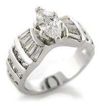 New Womens Marquise cut Wedding/Engagement Ring sz 8  