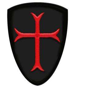 Crusaders Templar Knights Order Shield RED Cross Patch  