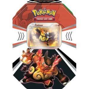  Pokemon Trading Card Game Evolved Emboar battle action tin 