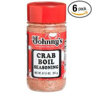 Johnnys Crab Boil Seasoning, 8.5 Ounce Bottles (Pack of 6)  