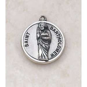   Bartholomew Saint Medal Catholic Pendant Necklace Jewelry Jewelry