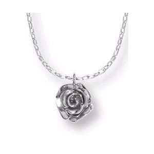  Boma Sterling Silver Rose Necklace Boma Silver Jewelry