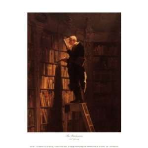  Bookworm by Carl Spitzweg 10x12
