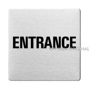  Stainless Steel Door Sign Pictogram Entrance 3.3 x 3.3 