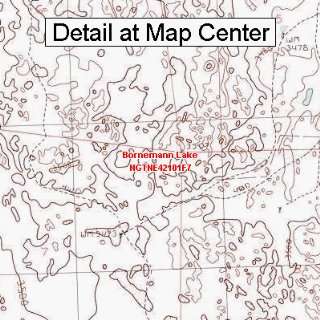  USGS Topographic Quadrangle Map   Bornemann Lake, Nebraska 