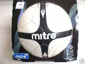 MITRE SIZE 5 SOCCER BALL NEW IN BOX BLACK MATCH PLAY  