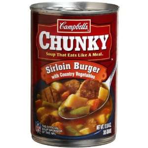 Campbells Chunky Soup, Sirloin Burger w/ Country Vegetables, 10.75 oz 